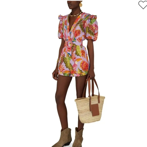 Farm Rio Lilac Romper - Picture 2 of 15